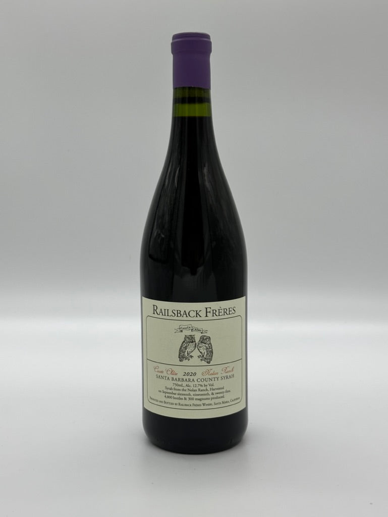 Railsback 2020 Syrah Nolan Ranch
