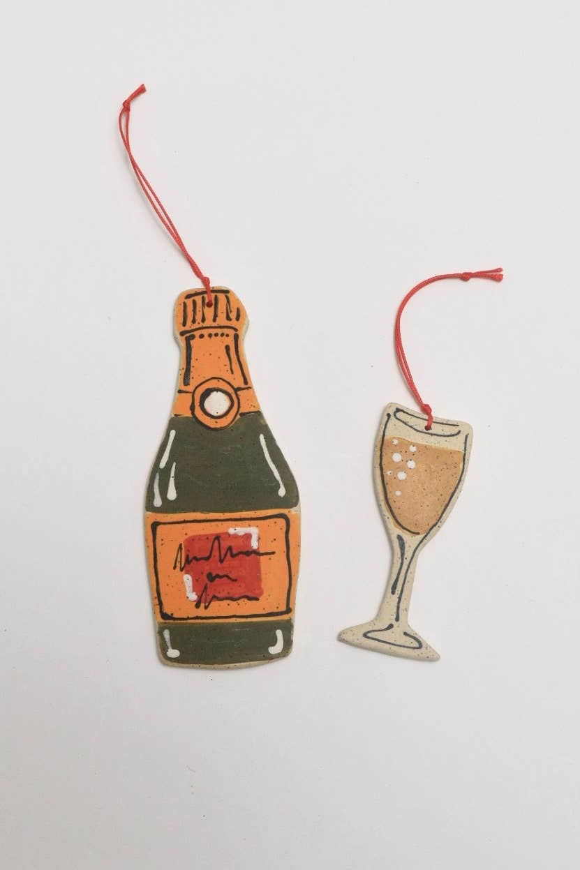 Glass of champagne Ornament  