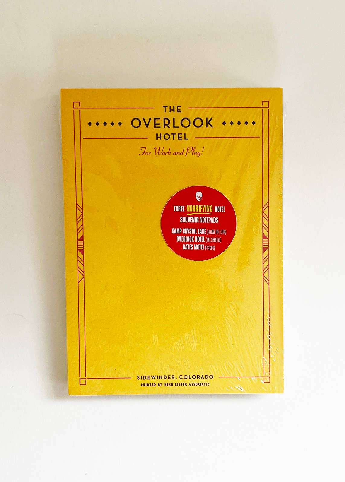 The Horror Set: Fictional Hotel Notepads