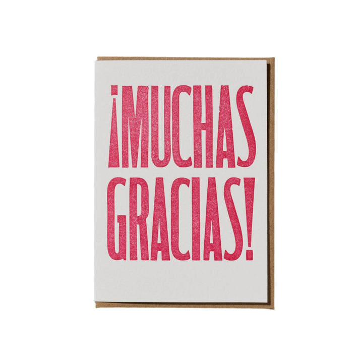 Muchas Gracias Card