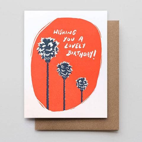 Palm Tree Birthday Card