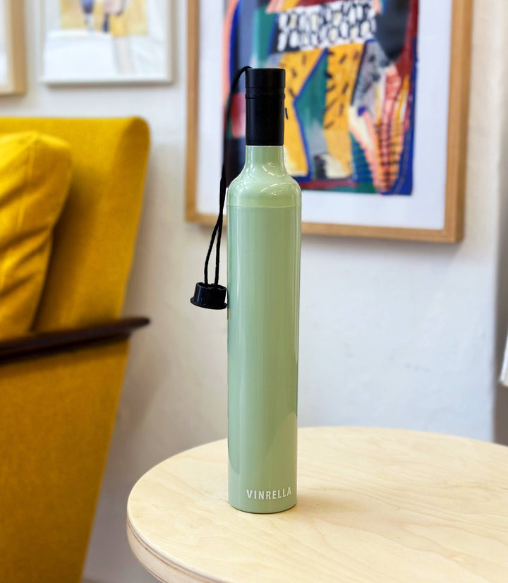 Sage Wine Bottle Umbrella
