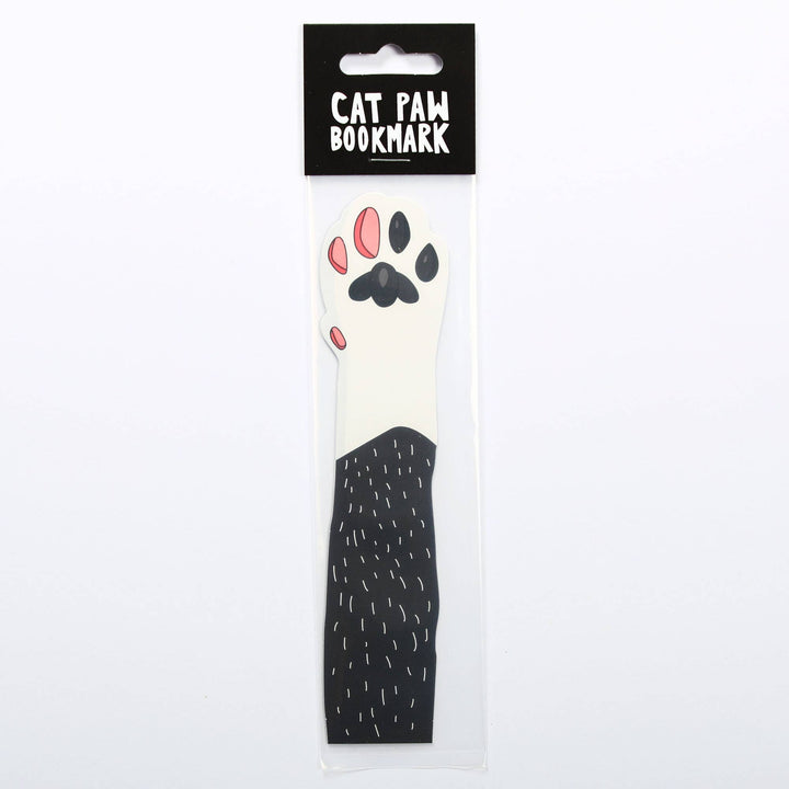 Cat Paw Bookmark - Tuxedo (it's die cut!)
