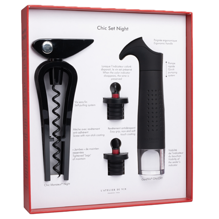 Wine Opener & Pump - Chic Set Night