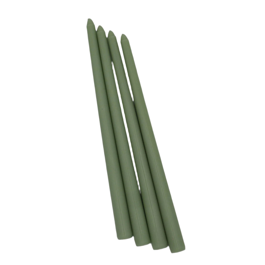 Pistachio Cream Tapered Candle - Pack of 4 (Extra Tall)