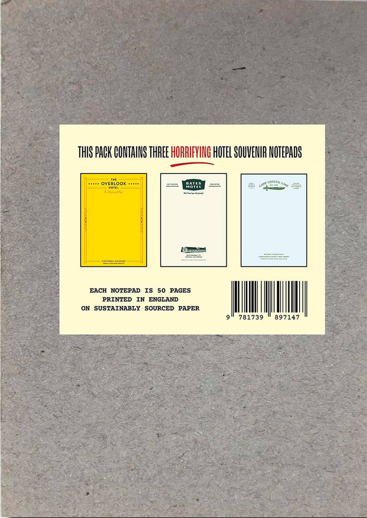 The Horror Set: Fictional Hotel Notepads