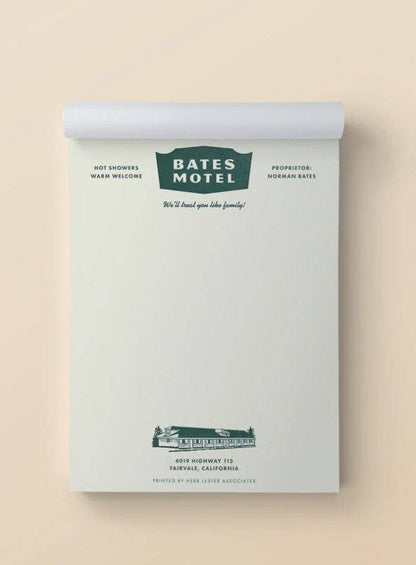 The Horror Set: Fictional Hotel Notepads