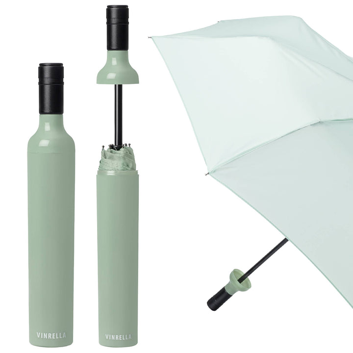 Sage Wine Bottle Umbrella