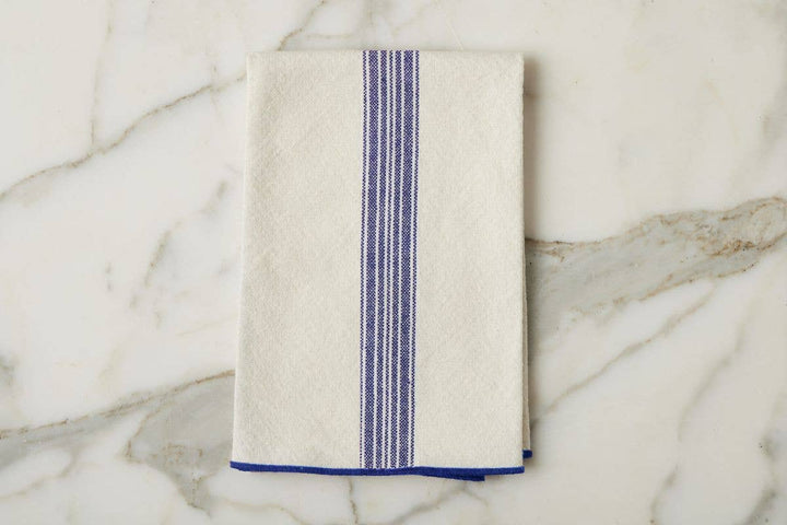 Dinner Napkins, Vintage Blue Stripe, Set of 4