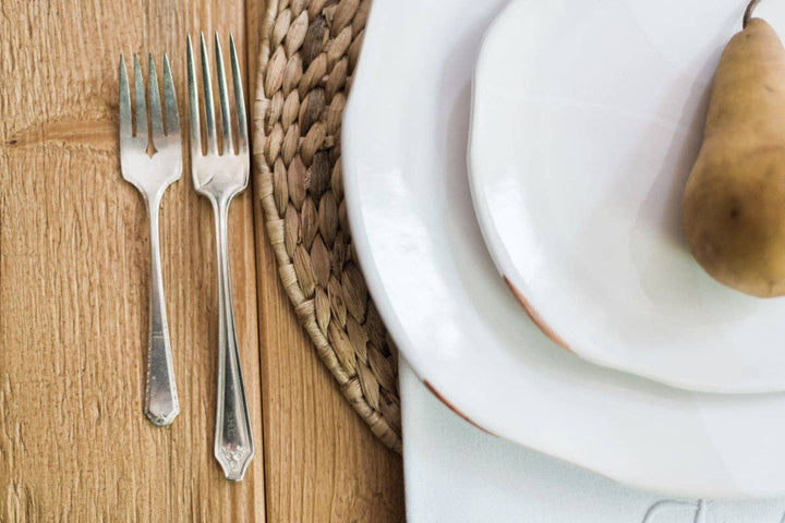 Found Vintage Hotel Silver Plate Flatware Setting - 5 Pieces