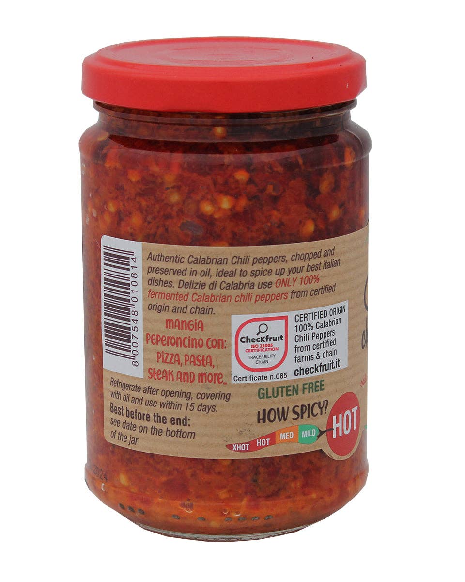 Calabrian Chili Peppers crushed in oil - 9.87oz (280gm)