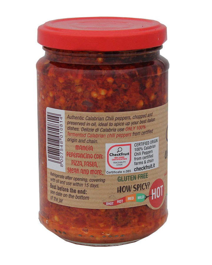 Calabrian Chili Peppers crushed in oil - 9.87oz (280gm)