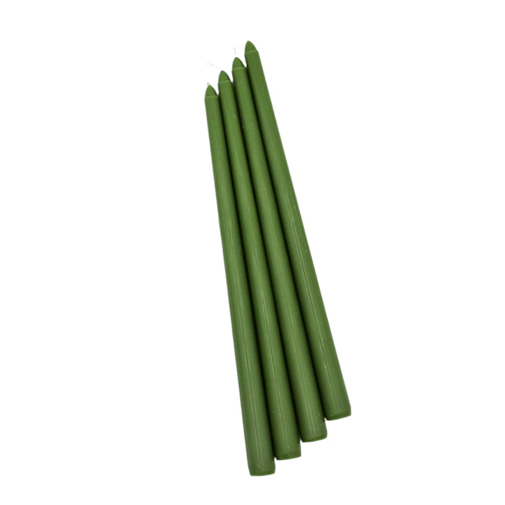 Pine Green Tapered Candle - Pack of 4 (Extra Tall)