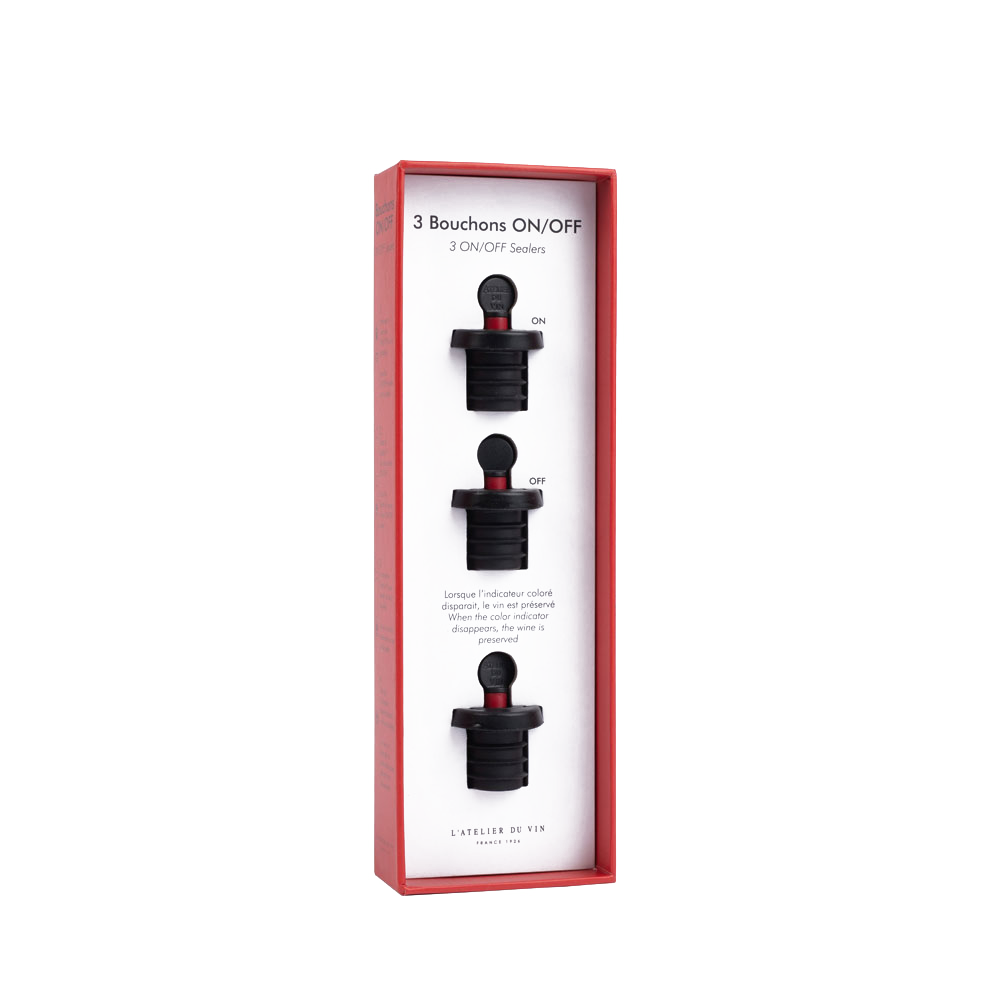 Wine Stopper - 3 STOPPERS GARD'VIN ON/OFF
