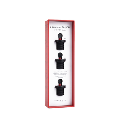 Wine Stopper - 3 STOPPERS GARD'VIN ON/OFF