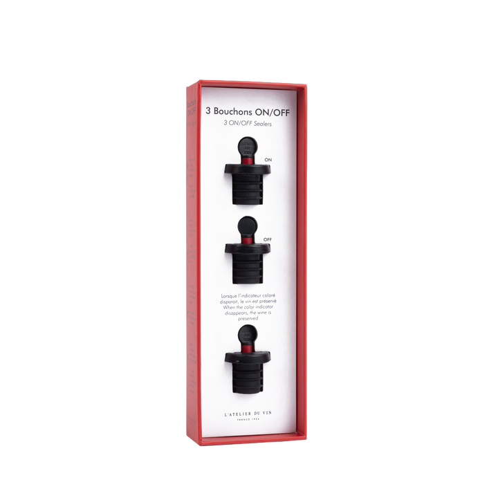 Wine Stopper - 3 STOPPERS GARD'VIN ON/OFF