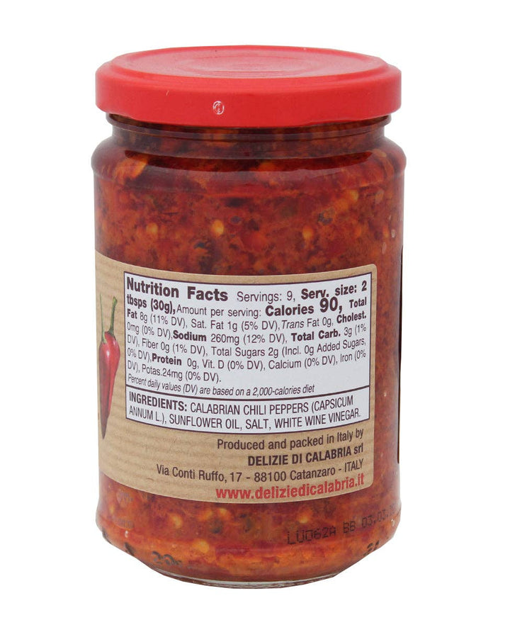 Calabrian Chili Peppers crushed in oil - 9.87oz (280gm)