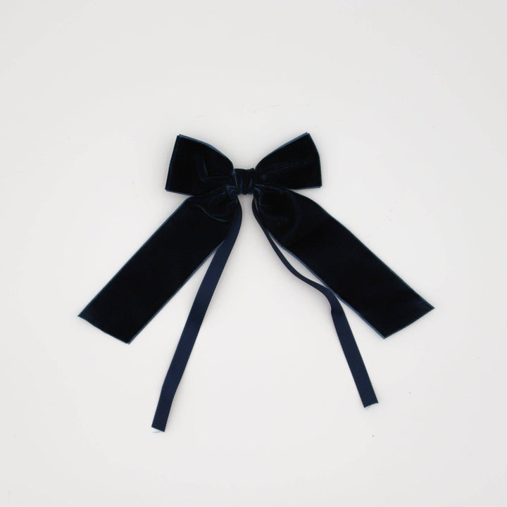 Royal Blue Velvet Napkin Bow Tie - Set of 4