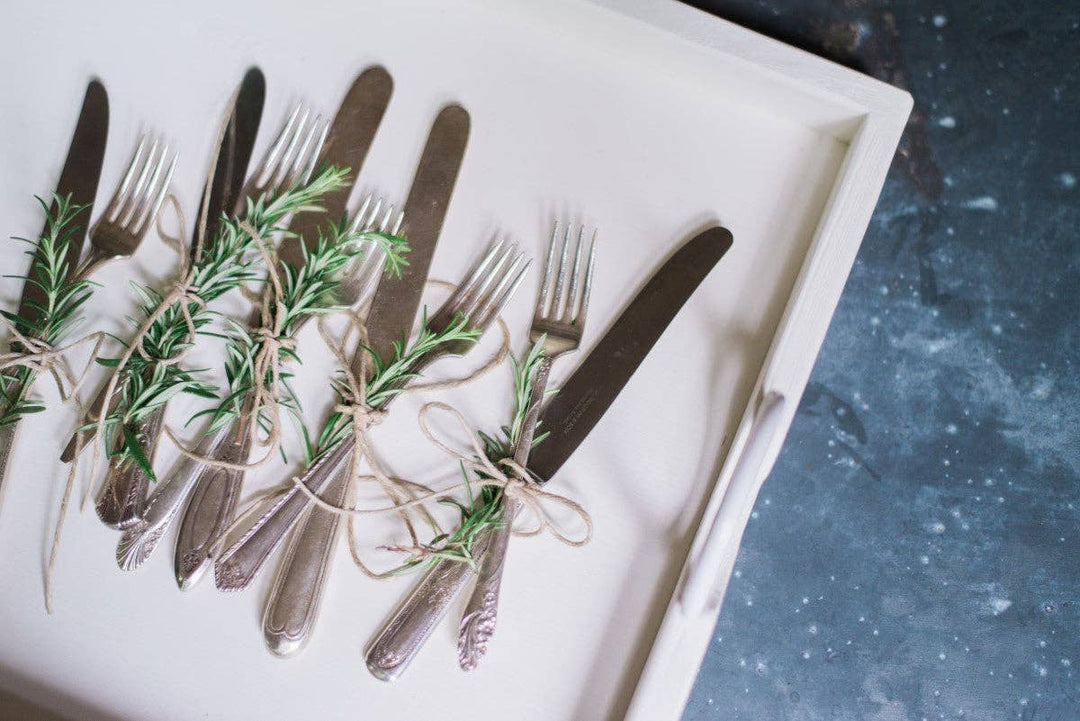 Found Vintage Hotel Silver Plate Flatware Setting - 5 Pieces