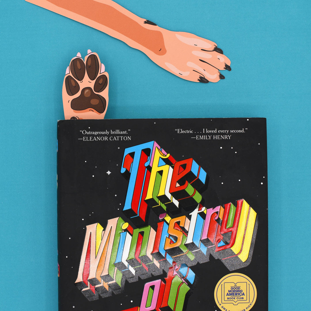 Dog Paw Bookmark (it's die cut!)