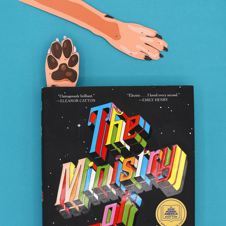 Dog Paw Bookmark (it's die cut!)