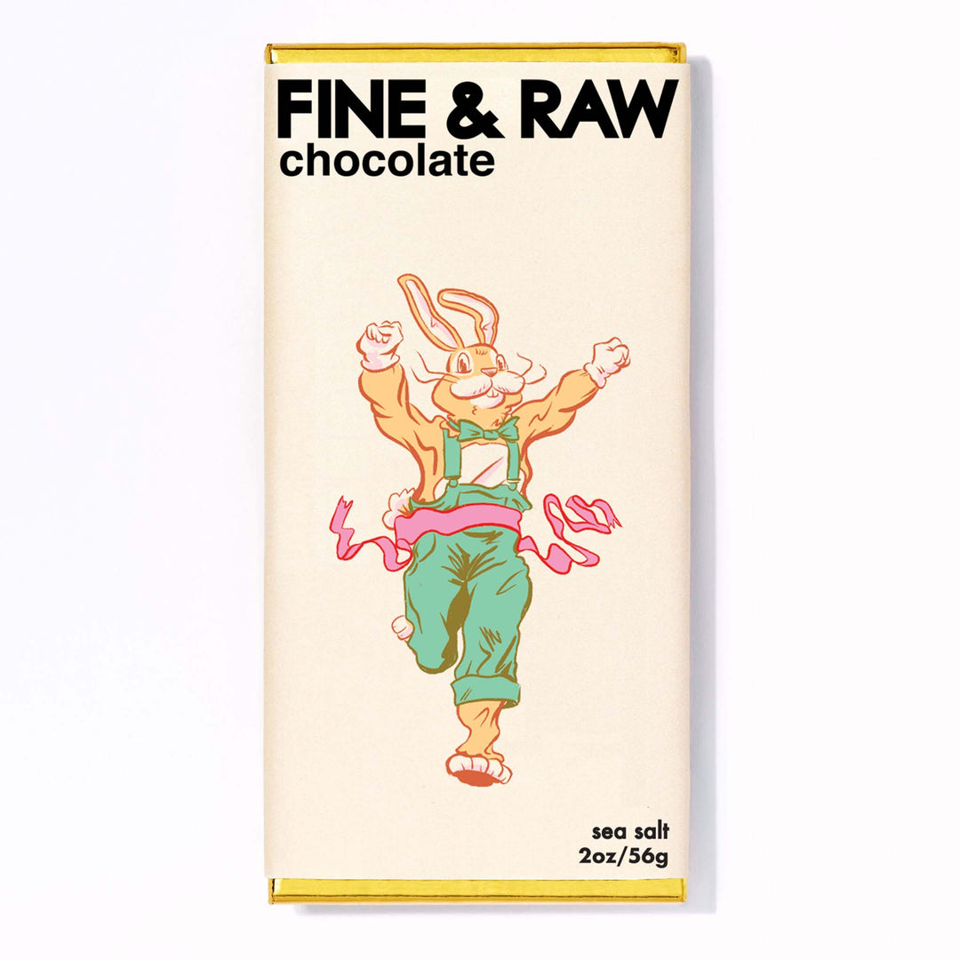 Fine & Raw Chocolate - Easter 2025 2oz Sea Salt Chocolate Bar