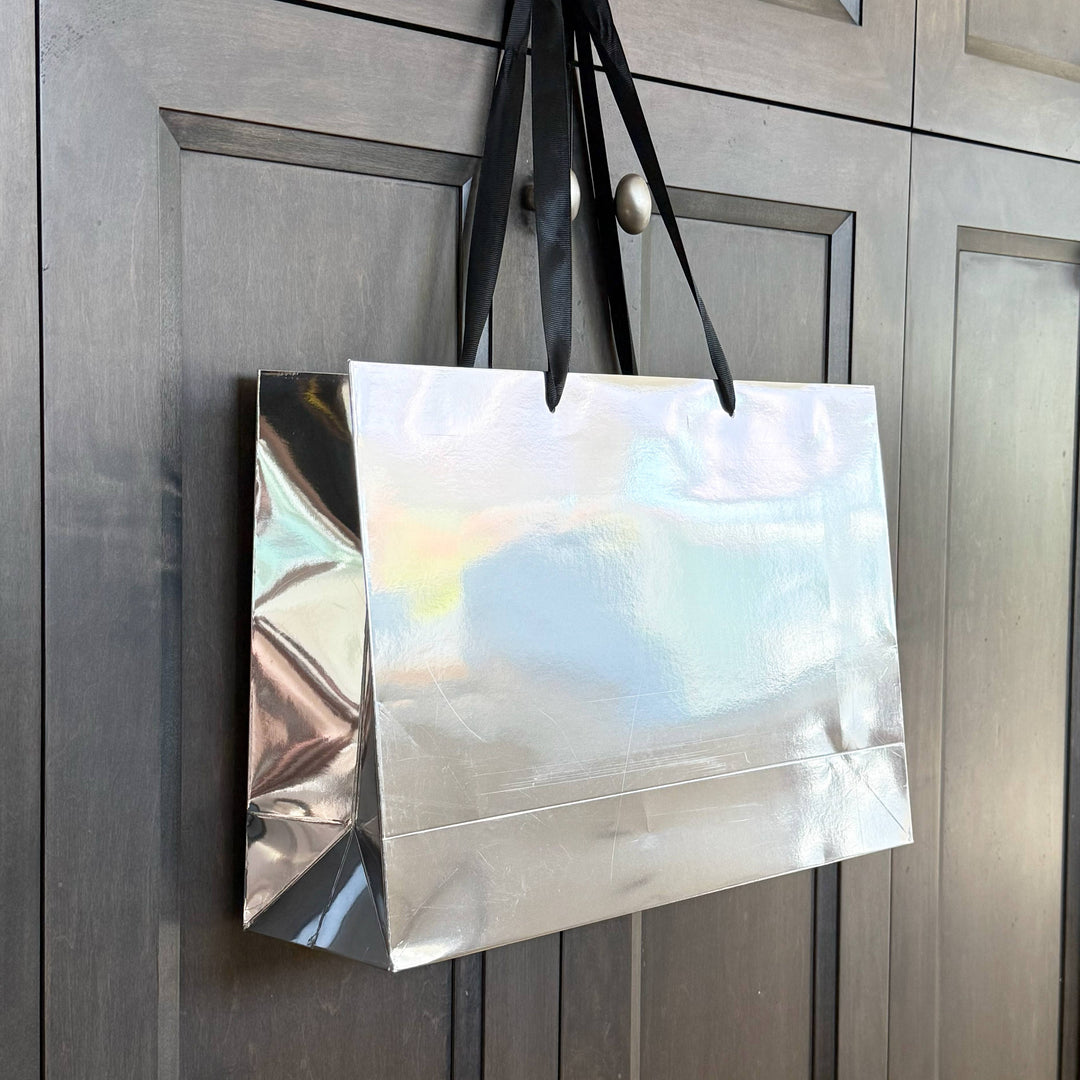 Reflective Mirror Metallic silver paper bag