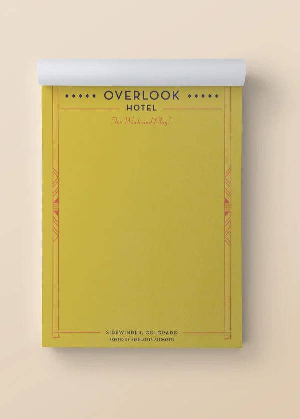 The Horror Set: Fictional Hotel Notepads