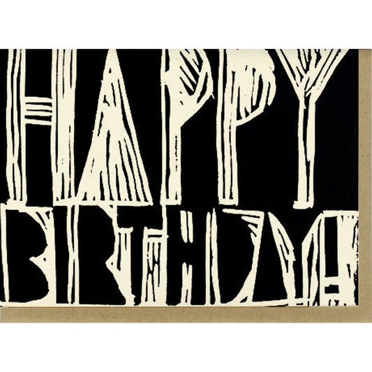 Birthday woodblock